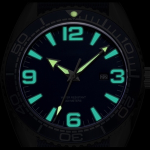 Montres pour hommes avec logo personnalisé OEM, super lumineuses, grand cadran, étanches à 100 m, cristal saphir, acier inoxydable, mécaniques - Product Image 3