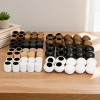 Capsules de diffuseur de parfum en bois noir carrées ou rondes gravées au laser personnalisées pour la maison, le bureau ou la voiture