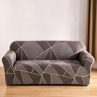 Housse de canapé personnalisée en fibres synthétiques doubles, anti-poussière, antidérapante, extensible, universelle quatre saisons, unie, style paresseux