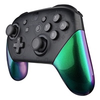 EXtremeRate Mango Trasero Rieles Laterales Shell Case Cover Handle Grips Shell Para Nintendo Switch Pro Controller