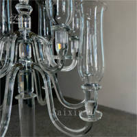 Fournisseur direct, vente en gros, nouveau design, chandelier en cristal à 13 bras pour la décoration de table de mariage