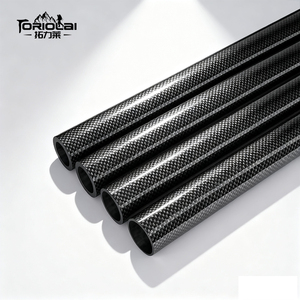 Ống vuông sợi carbon 3k hình dạng đặc biệt tùy chỉnh 20mm 22mm 24mm 28mm, độ dày 2mm 3mm, ống carbon Aramong tùy chỉnh - Product Image 2