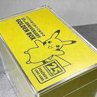 Boîte de présentation transparente magnétique écologique personnalisée en acrylique, boîte dorée du 25e anniversaire de la marque XC (japonaise)
