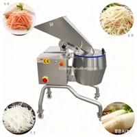 Commerciële groente-, aardappel- en yam-snijmachine, gemotoriseerd, hoge capaciteit, multifunctioneel