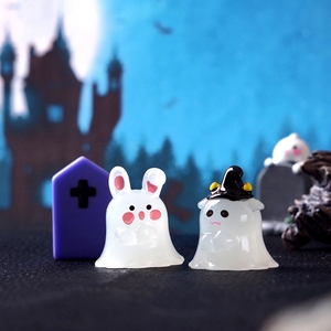 Adornos Pequeños Decorativos DIY de Halloween con Diseño de Bruja y Fantasma Luminosos para Paisajes y Escritorios - Product Image 2