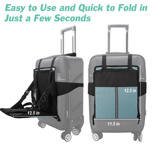 Asiento de Viaje Plegable para Niños, Silla de Viaje para Montar <span class=keywords><strong>en</strong></span> la Maleta, Portabebés para Equipaje, Ideal para <span class=keywords><strong>Viajes</strong></span> Familiares al Aeropuerto - Product Image 5