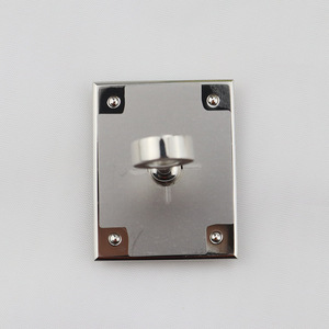 Stainless Steel Square Twist <b>Lock</b> Set 24.3x18.3mm Chrome Finish For Luggage Hardware Accessories - Product Image 3