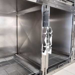 Cage modulaire moderne en acier inoxydable pour animaux de compagnie - Grade médical, 3 tailles, portes respirantes verrouillables avec fermeture à bouton pour usage clinique - Product Image 5