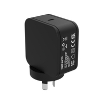 Chargeur USB C GaN 100W, port unique, PD 3.0, charge rapide, prise pliable, adaptateur de voyage US/EU/AU/UK pour ordinateur portable, iPhone, Samsung