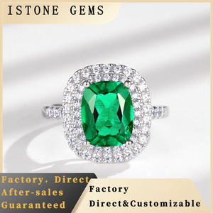 Fashionable S925 Sterling <b>Silver</b> <b>Emerald</b> <b>Ring</b> - Product Image 6