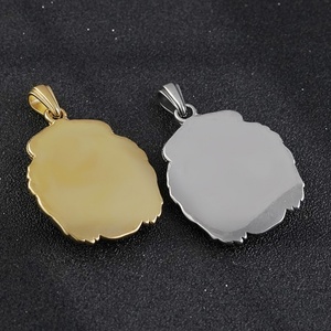 Collar de Acero Inoxidable al por Mayor de Fábrica, Joyería Punk de Buena Calidad, Colgante de Cabeza de León para Hombre, Estilo Hip Hop - Product Image 4