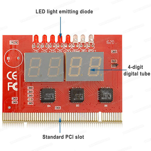 PCI Motherboard diagnosis card 4-bit Debug card test card