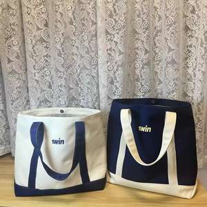 Sac fourre-tout en toile de coton biologique pour femmes, grande capacité, avec boucle dorée, MOQ faible, personnalisable, populaire - Product Image 3