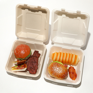 Boîte à Lunch en plastique jetable, contenant portatif de canne à sucre, carpe à rouler avec couvercle - Product Image 3