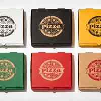 Boîtes à pizza personnalisées directement de l'usine, imprimées en couleur, en kraft, avec doublure en aluminium, pliables, jetables, pour emporter