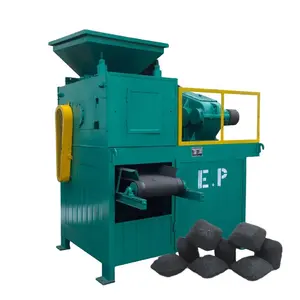 E.P küçük karbon siyah kömür Brikete sıkıştırılmış bilyalı rulo üretim basın kömür briket makinesi