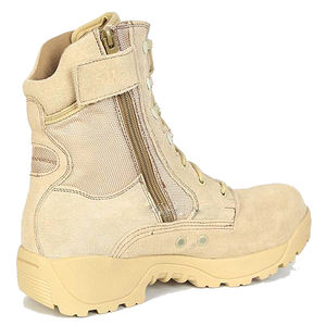 Bottes de <span class=keywords><strong>combat</strong></span> unisexes beiges avec bouches d'aération et fermeture éclair latérale Bottines d'été de haute qualité avec doublure en maille Style désert - Product Image 1
