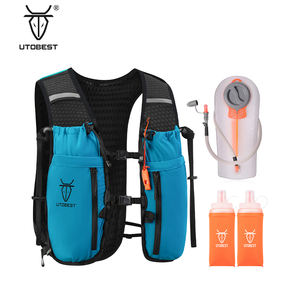 เสื้อกั๊กไฮเดรสะท้อนแสงสำหรับกีฬากลางแจ้ง10L สำหรับปั่นจักรยานปีนเขาวิ่ง3L ความจุ350มล. กระติกน้ำทำจากไนลอน TPU - Product Image 4