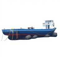 Airbag de mise à l'eau ISO 14409 D1.5 x 20m, homologué CCS BV, en caoutchouc gonflable marin pour le sauvetage de barges