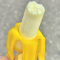 Es Krim Pisang Kupas Langsung dari Pabrik Bentuk Buah Realistis Desain Menarik Rasa Buah-buahan Kemasan Berkualitas Handal untuk Perdagangan Global