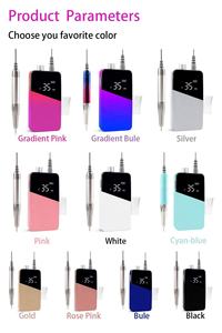 2024 taşınabilir profesyonel elektrikli şarj edilebilir 30000rpm fırçasız tırnak matkap makinesi yüksek hızlı tırnak matkap makinesi - Product Image 5