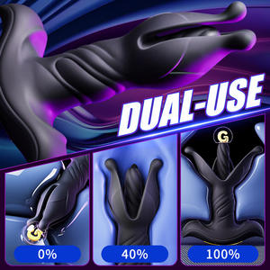 <span class=keywords><strong>2</strong></span> in 1 Fernbedienung Spannung Schock Flapping Schub vibrierende Prostata-Massage gerät Adult Sex Toy Anal Extender Trainer - Product Image 3