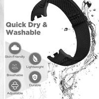 Bracelet de montre de remplacement en nylon élastique réglable pour Xiaomi Smart Band 10/Xiaomi Smart Band 9/Xiaomi Smart Band 8