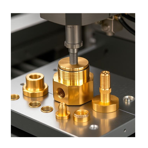 Pièce de composants d'usinage en laiton CNC anti-corrosion avec conception personnalisée et pièce de mesures précises - Product Image 1