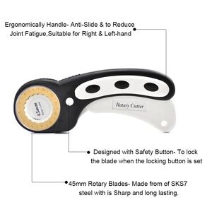 Rotary Cutter with 5 Replacement Titanium Golden Rotary Blades 45mm Rotary Cutter Set - Product Image 4