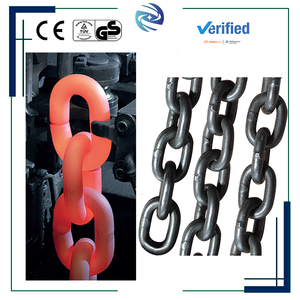 Chaîne de levage pour conteneur de 10 mm 40 pieds, chaîne de levage de cargaison, chaîne de levage galvanisée de haute qualité en acier allié G80 à vendre - Product Image 1
