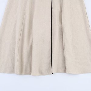 SHENZHU <span class=keywords><strong>Abbigliamento</strong></span> <span class=keywords><strong>Donna</strong></span> 2025 Nuovo Stile Estivo Elegante con Cintura Vestito Midi in Misto <span class=keywords><strong>Lino</strong></span> 3655939 - Product Image 5