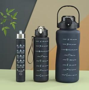 Nhựa chai nước xách tay 2L ngoài trời drinkware bền ba thể thao chai Hot Bán 3 trong 1 Bộ Du Lịch Mỹ phong cách PP/PC - Product Image 2