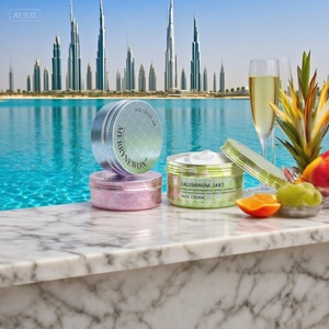 Envases Redondos de Aluminio con Acabado Mate de Alta Calidad para Crema Facial, Frascos Impresos Personalizados con Tapas de Rosca Seguras para Productos para el Cuidado de la Piel - Product Image 2