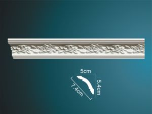 Hoàn hảo aa371 Chất lượng cao PU Châu Âu khắc vương miện đúc cho trần khách sạn sử dụng chống cháy & chống thấm nước PU cornice khuôn - Product Image 2