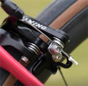 IRONDONKEY Bicicleta de carretera Abrazadera de freno de rueda de doble eje C Freno de fibra de carbono Piezas de modificación de coche plegable Freno de bicicleta