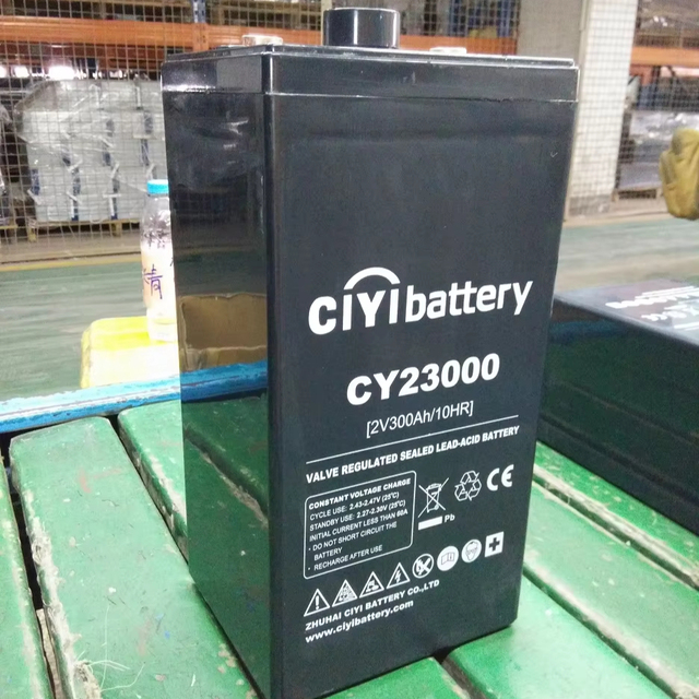 CIYIBATTERY Long Life Maintenance Free VRLA Gel Lead Acid Battery 2V 300Ah for Power Storage 4900 Cycles 8 Year Warranty