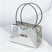 Offre spéciale Vente en gros de sacs en papier colorés Boîte cadeau pour bouquet de fleurs design Sac de boîte à fleurs étanche de luxe