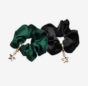 Dinto Scrunchie Attache pour cheveux noirs Bandeau élastique pour queue de cheval pour femmes et filles Accessoires pour cheveux Scrunchy en velours doux - Product Image 2