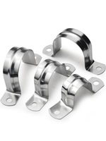 Vente en gros 304 acier inoxydable collier de serrage en forme de U pince de selle en zinc pince fixe pince de tuyau spécifications complètes pour métrique