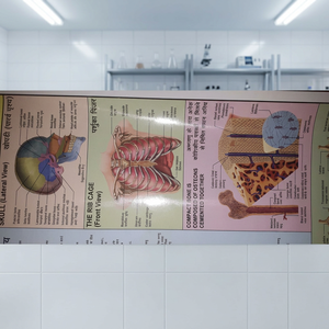 Cartas de Papel con Anatomía Humana para Ciencias Médicas, Enfermería, Universidad, Región de Cabeza y Cuello, para Colgar en la Pared, Hechas en Haryana - Product Image 3