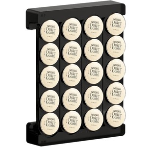 Soporte de pared para 16 cápsulas de café - Instalación dual (con clavos y adhesivo), almacenamiento que ahorra espacio para cápsulas Nescafé <span class=keywords><strong>Dolce</strong></span> <span class=keywords><strong>Gusto</strong></span> - Product Image 1