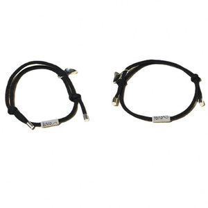 2Pcs/pair Braided <b>Rope</b> Heart Couple <b>Bracelets</b> Magnetic Heart Charm Fashion <b>Rope</b> Chain <b>Bracelets</b> Love Pendent <b>Bracelet</b> - Product Image 6