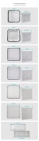 Filtre à air HEPA en plastique JEEK ZL803 148x148mm de remplacement pour unité de filtration de ventilateur, couvercle anti-poussière, boîtier électrique, rack de serveur
