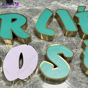 Letras Gigantes 3D Personalizadas, Letras Decorativas para Centros Comerciales/Empresas, Letras Gigantes Iluminadas de 4 y 5 Pies - Product Image 2