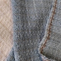 Tissu Mosaïque Tweed Léger Teint en Fil 420g/m² 50% Polyester 50% Acrylique Brillant Métallique Scintillant pour Toutes Saisons