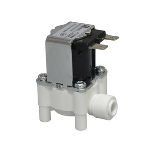 Vanne solénoïde D-002 24V, vanne d'entrée électrique pour purificateur d'eau, système RO, connexion de tuyau PE - Product Image 1