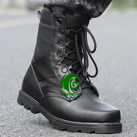 Bottes Tactiques Kango Antidérapantes Imperméables, Couleur Sable Allemand, Bottes Tactiques Robuste en Cuir