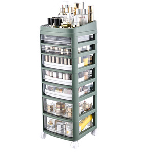 Cosmetic storage box universal pulley drawer acrylic cosmetic box skin care mask box lipstick storage