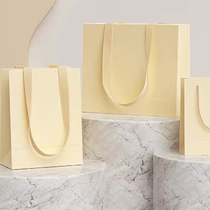 Borsa di carta Kraft personalizzata con il tuo Logo sacchetti di carta da Shopping personalizzati di fascia alta con manico in carta artigianale - Product Image 5