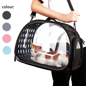 Wholesale Airline Approved Cat Carrier EVA And PU Animal Patterned Pet Bag With Zipper Closure For Small Animals